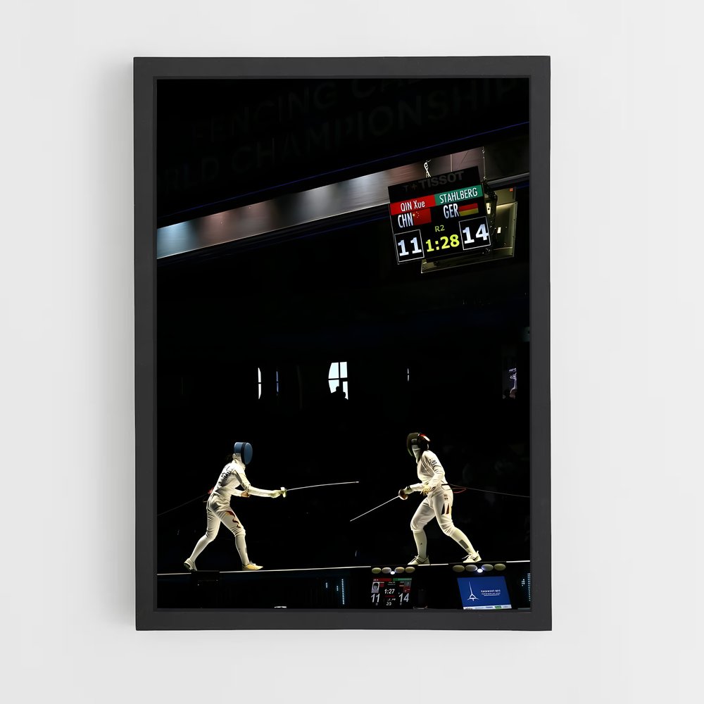 Poster European championships remporter – affiche Escrime (vue 2)